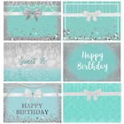 Фон для фотосъемки с изображением милого 16-го дня рождения Тиффани голубая тема День Рождения лук алмазные десерты декор стола фон для фотосъемки