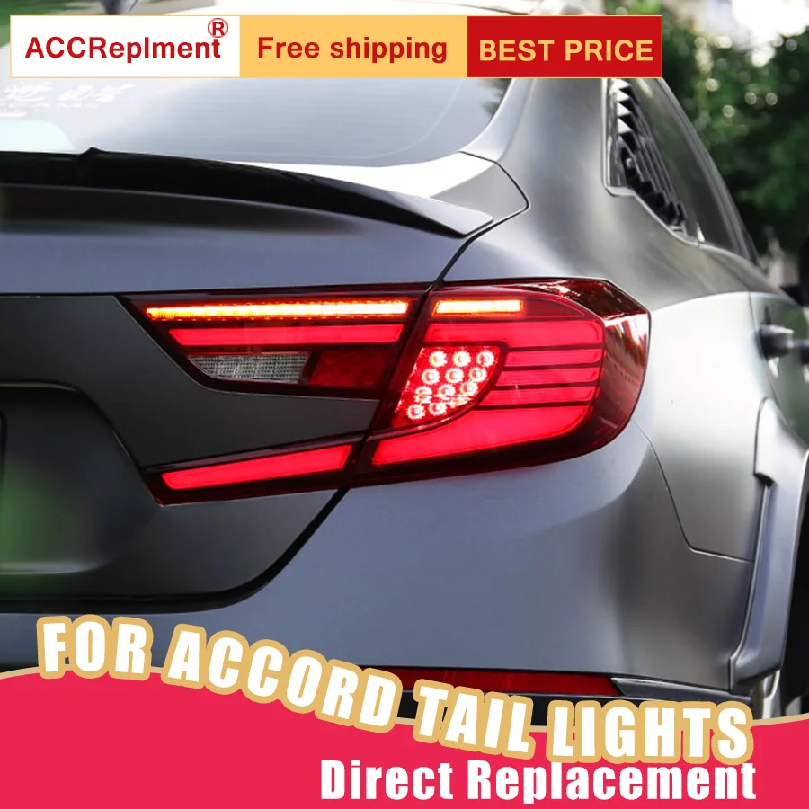 Новый светодиодный фонарь светильник s в сборе для Honda Accord 18-19 все задний