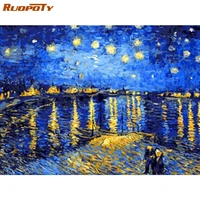 ruopoty diamond painting full square drill needlework 3d diy diamond embroidery landscape abstract mosaic home decoration