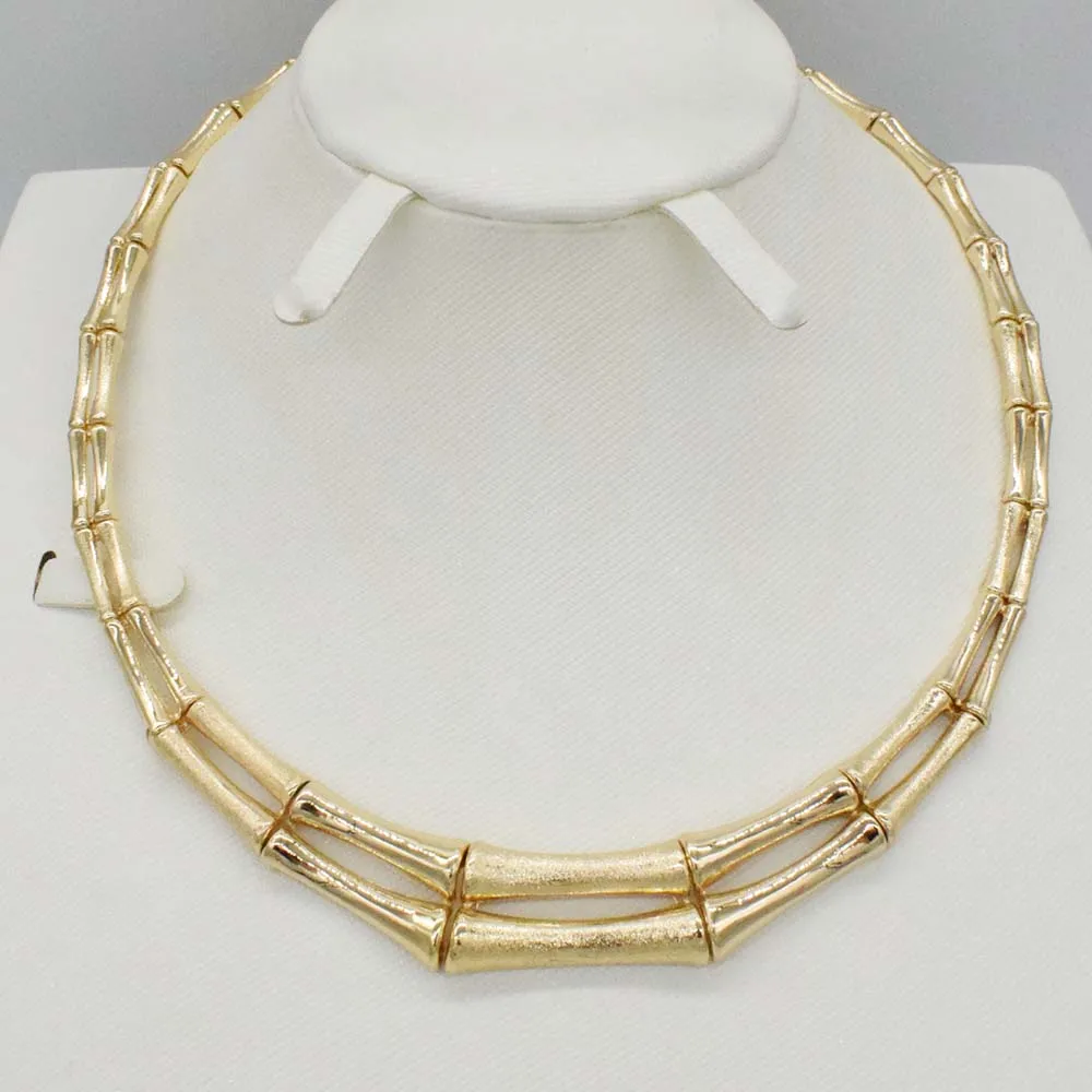 Модный комплект ювелирных украшений из бамбуковых африканских бусин изысканная