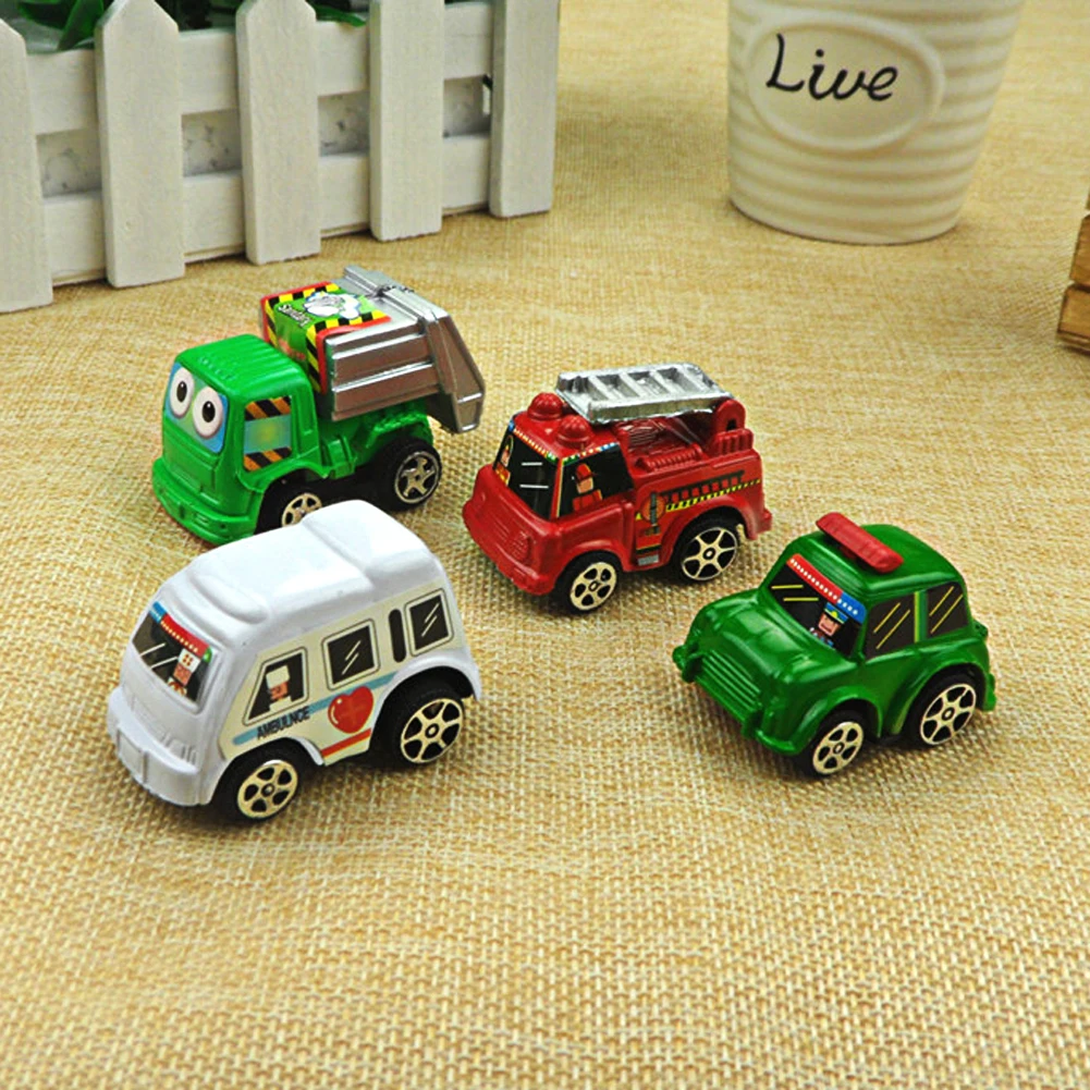 

6pcs/lot Pull Back Car Toys Car Children Racing Car Baby Mini Cars Cartoon Pull Back Bus Truck Kids Toys For Children Boy Gifts