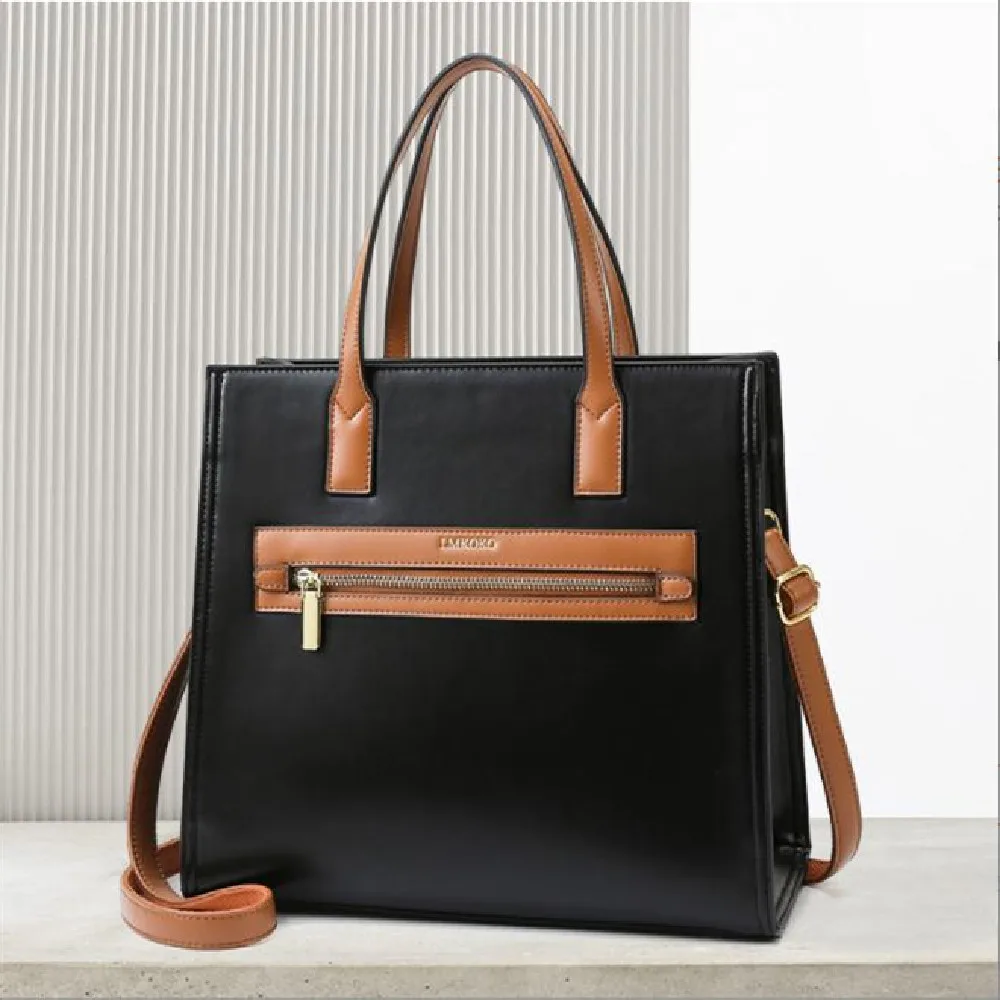 

Женская сумка, стильная индивидуальная простроченная Портативная Сумка-тоут, универсальная сумка на одно плечо, модная текстурная вместит...