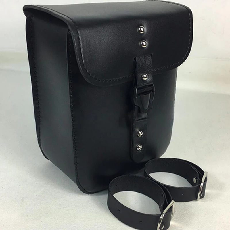 

Motorcycle Side Tool Bag Motorcycle Black Leather Bag Saddle Storage Tool Box Large Capacity Parts Cover New Waterproofout Box