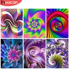 Алмазная живопись HUACAN, мандала 5D, алмазная вышивка своими руками, цветок, семейный декор, подарок