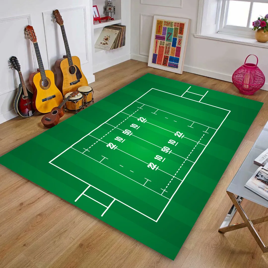 childrens football game play mat 80x160cm boy bedroom carpet decoration rugby play mat living room decoration play carpet free global shipping