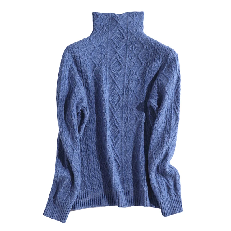 

Vintage Turtleneck Sweater Women pullover femme Autumn Winter Warm Soft Knitting Merino Wool Cashmere Sweater Women jumper