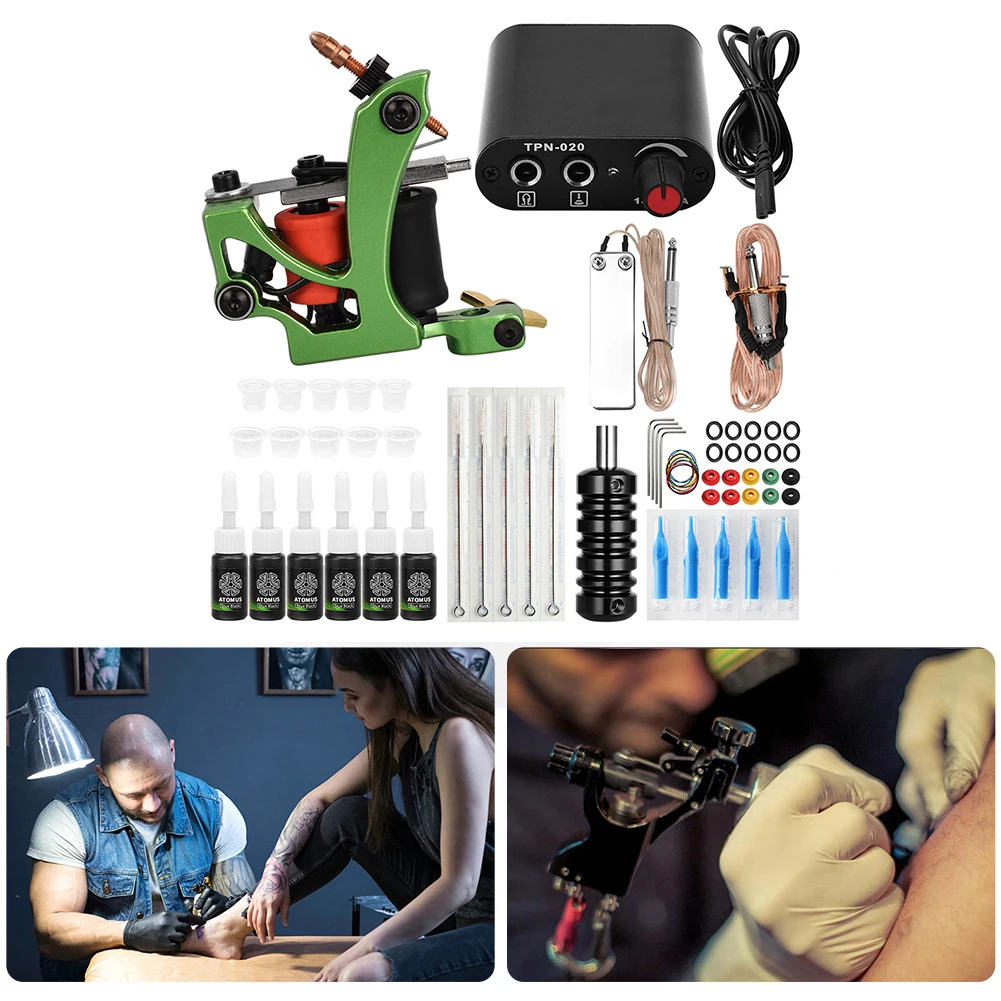 

Flying Dragon Tattoo Kits Rotary Tattoo Pen Machine Guns Permanent Makeup Mini Power Beginner Tattooist Tattoo Set Accessories