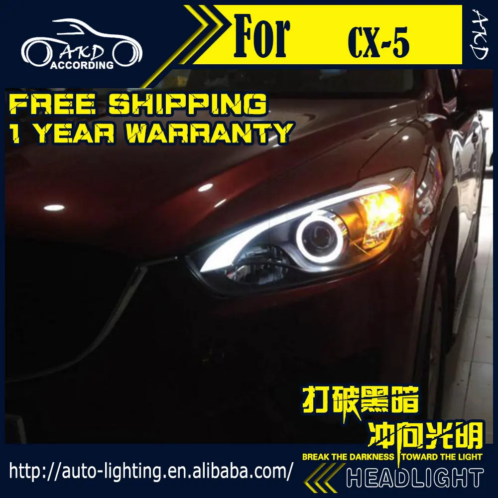 

AKD автостайлинг фары для Mazda CX-5 фары 2012-2016 светодиодные фары DRL Передняя лампа светодиодный проектор автомобильные аксессуары