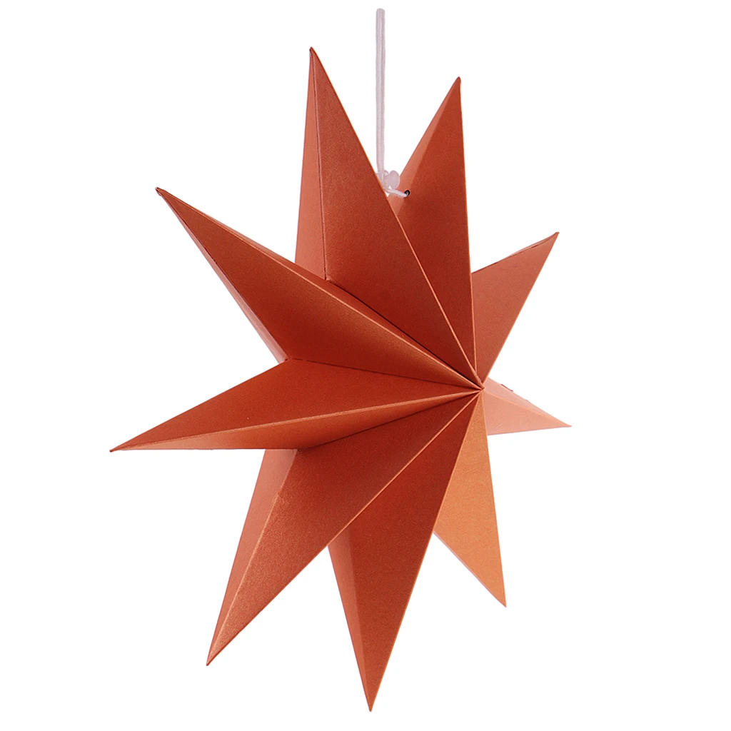 

3D Paper 9 Point Star Christmas Halloween Party Centerpieces Hanging Decoration