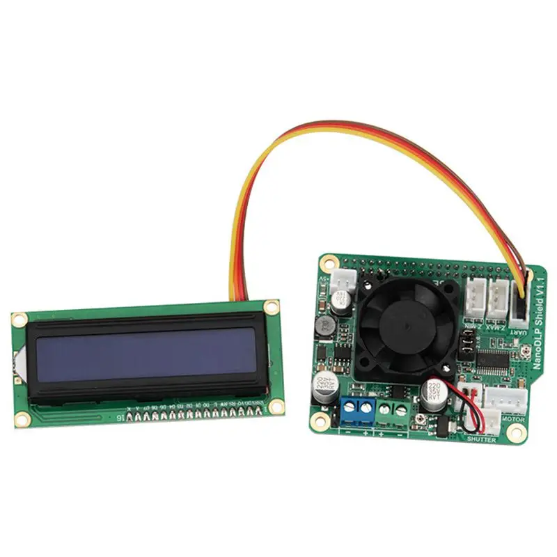 NanoDLP щит V1.1 плата расширения с DRV8825 Контролируемая MOS + LCD 1602 16X2 I2C Модуль ЖКД синий Sn