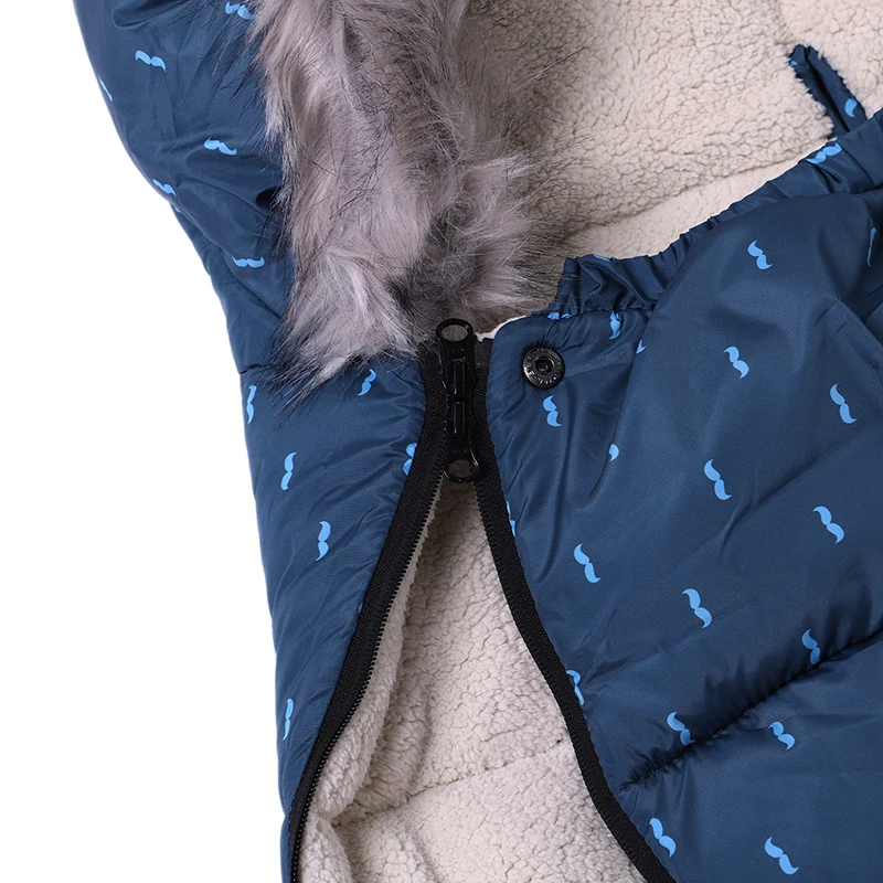 Детский зимний уличный спальный мешок для коляски чехол ног толстые теплые