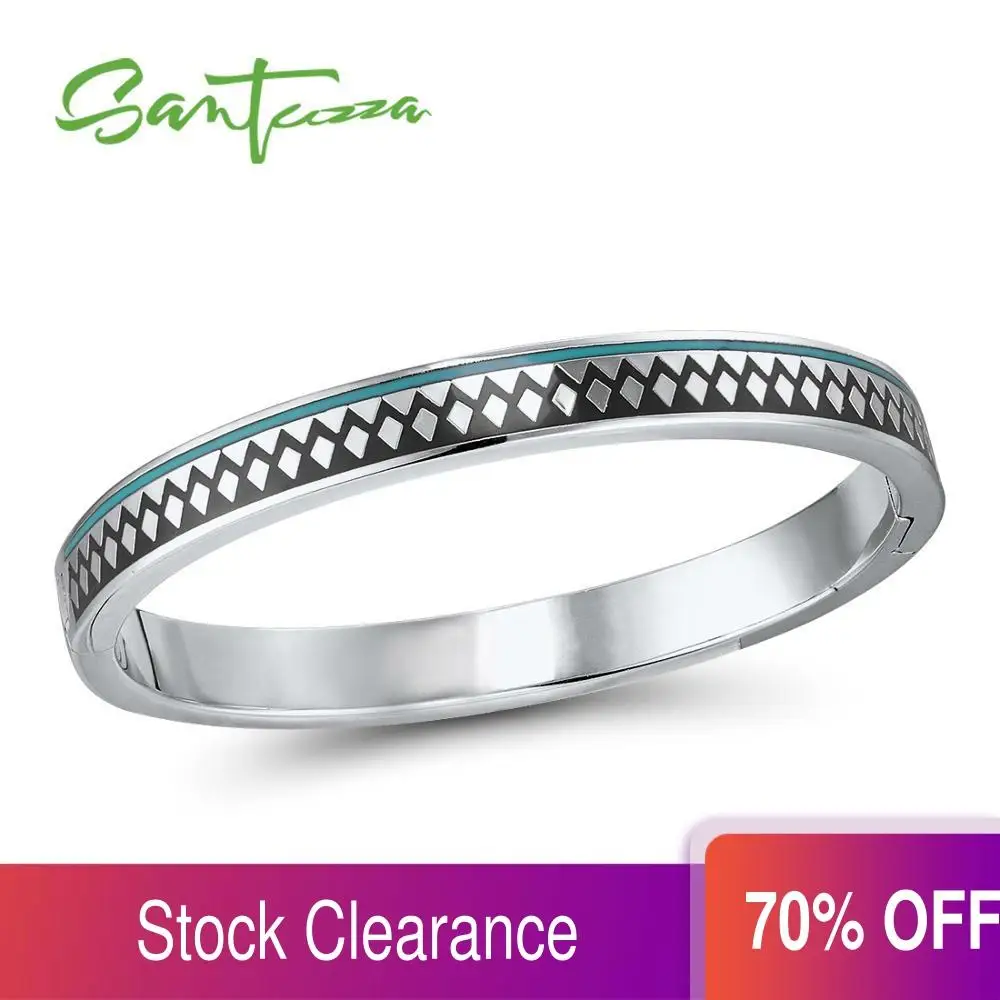 Женский яркий латунный браслет SANTUZZA с эмалью модные ювелирные украшения ручной