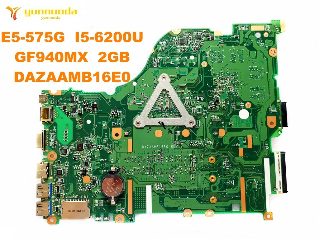 Для ACER E5-575G Материнская плата ноутбука E5-575G I5-6200U GF940MX 2 Гб DAZAAMB16E0 Протестировано хорошее