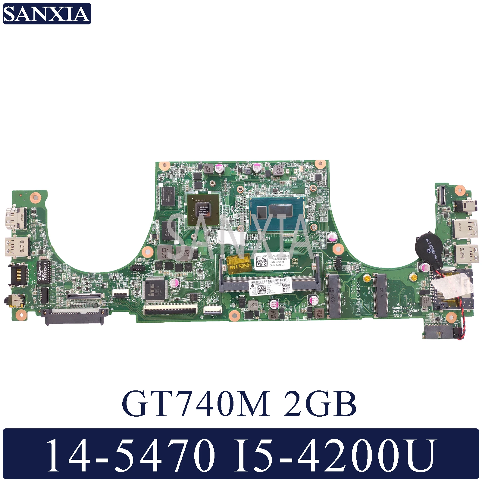 KEFU DAJW8CMB8E1 материнская плата для ноутбука Dell Vostro 14-5470 оригинальная материнская плата I5-4200U GT740M