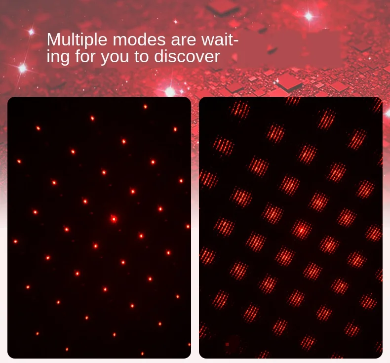 

LED Car Roof Star Night Light Projector Atmosphere Galaxy Lamp USB Decorative Lamp Adjustable Multiple Lighting Effects