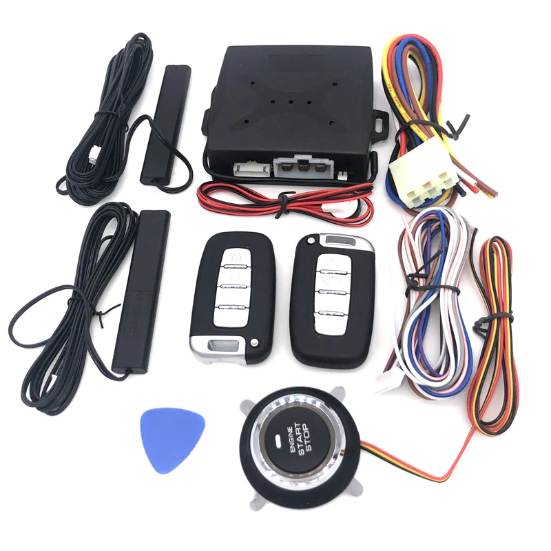 

EFHIPS auto Keyless Entry System Engine Start Alarm System Push One-button Start System Remote Starter Stop Car Accessories