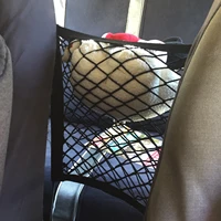 car interior trunk seat back elastic mesh net car styling storage bag pocket cage grid pocket holder car accessories