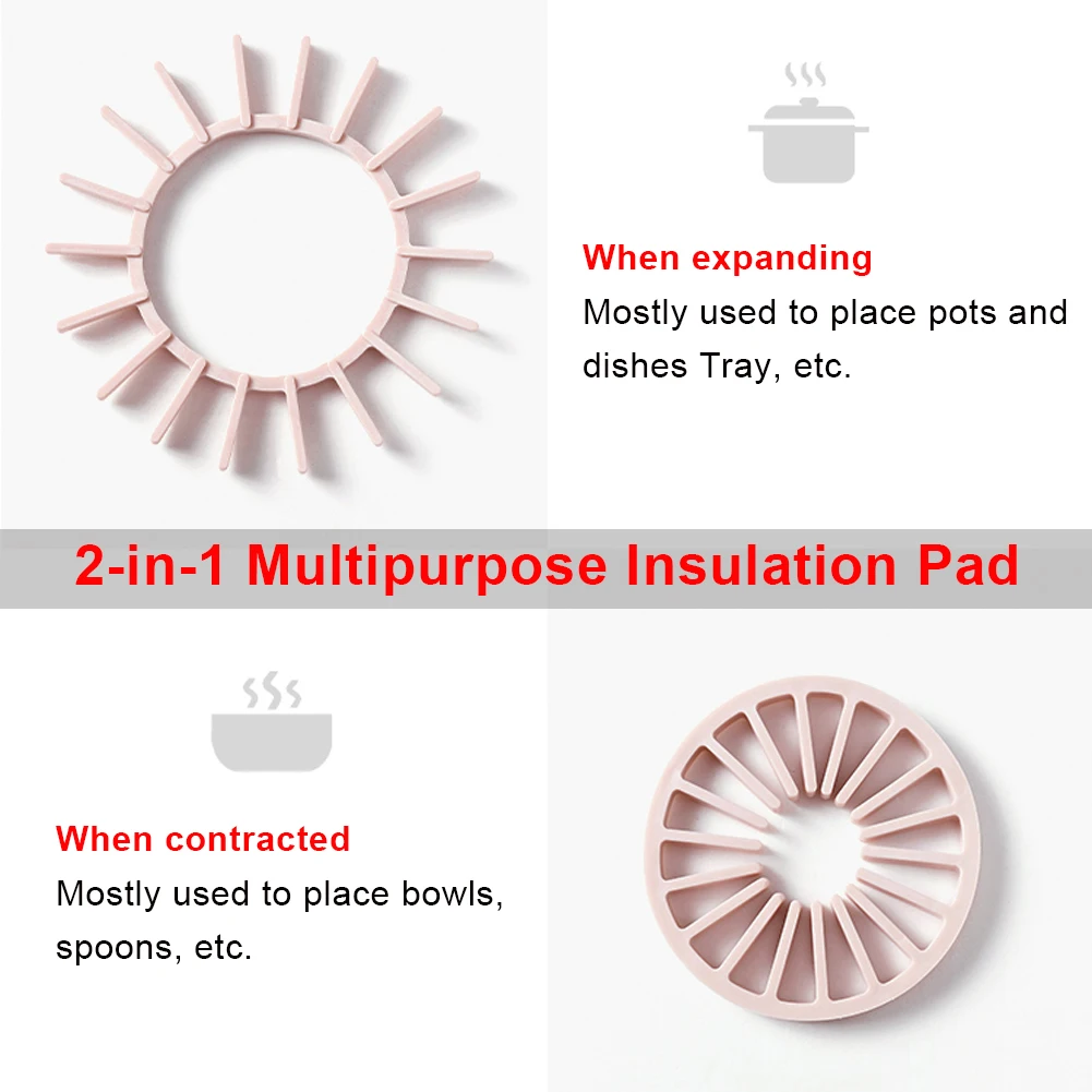 4 шт. изолированный коврик для еды многофункциональные коврики чашек и тарелок