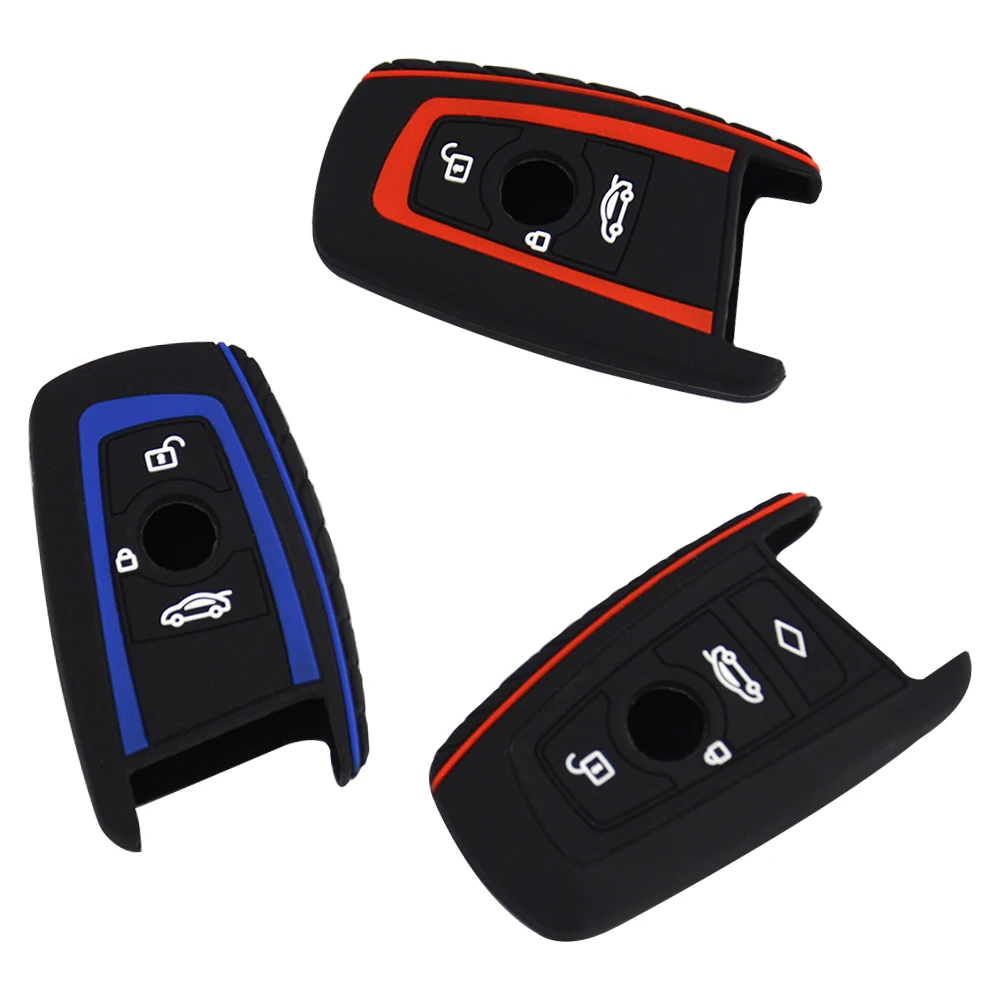 OkeyTech 3/4 кнопочный силиконовый чехол для ключа BMW 1 2 3 5 7 серии F10 F20 F30 335 328 535 650