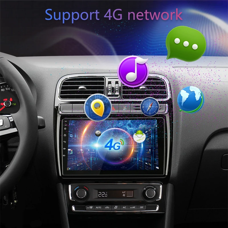 Vtopek " автомобильный радиоприемник для Volkswagen Polo 2008- gps навигация VW POLO sedan видео плеер 4G wifi Android fm-передатчик