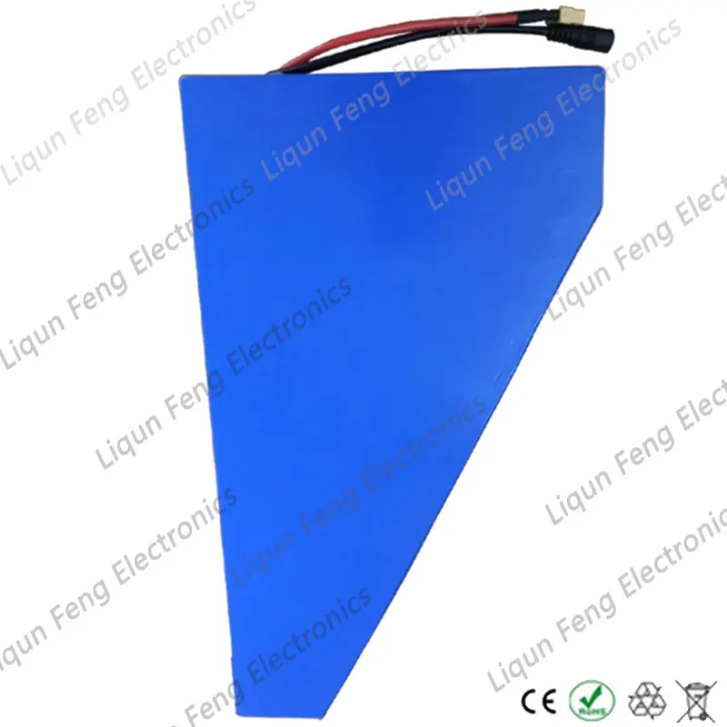 Треугольная литий-ионная батарея 72 в 21 ач с бесплатным таможенным налогом Ач 1500