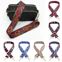 nylon colored belt bag belt accessories for women national wind rainbow adjustable shoulder hanger handbag straps decorative bag