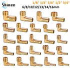 Соединительный элемент в форме пагоды 6 8 10 12 13 14 16 мм соединитель для шланга, хвостовая резьба 18 14 38 12 1BSP резьба, латунные фитинги для труб, колено