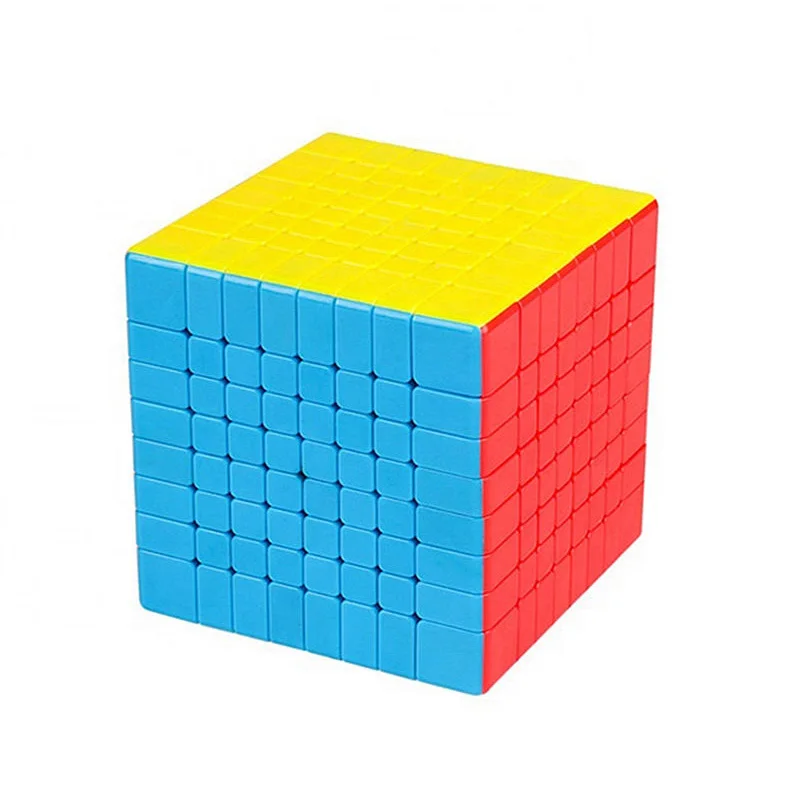 stickerless Moyu meilong 8x8x8 cubing классная mf8 8 слоев Волшебная головоломка с быстрым кубом черная липкая Mofangjiaoshi 8x8 головоломка Cubo magico - Цвет: stickerless