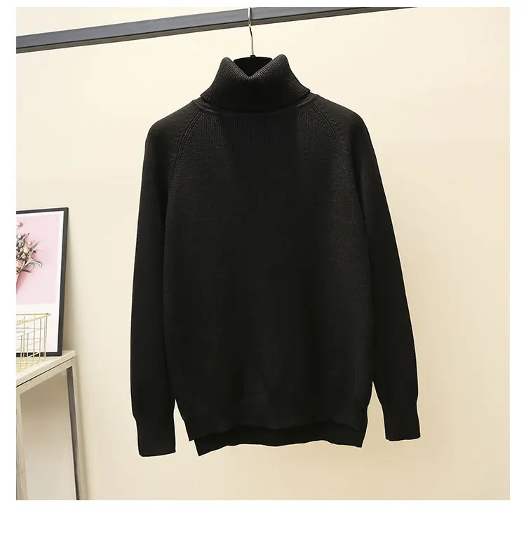 Женский свитер с высоким воротником Luzuzi зимний теплый женский джемпер плотный