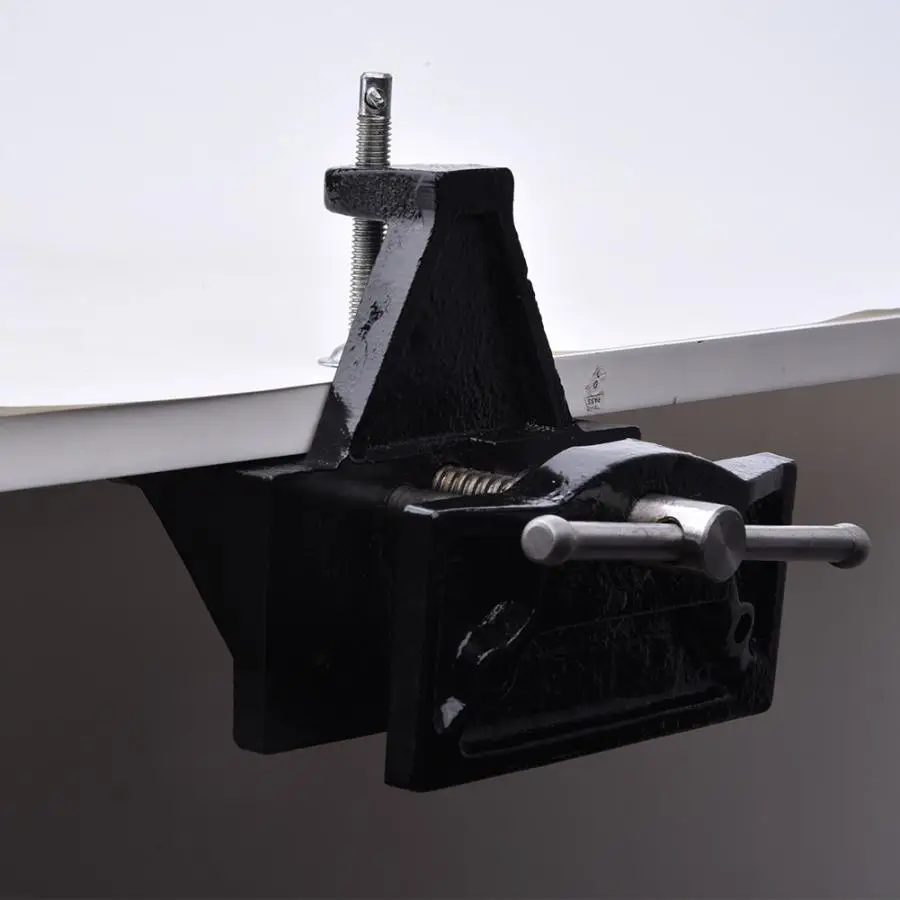 Чугунные настольные тиски Быстрое открытие деревообрабатывающая скамейка зажим