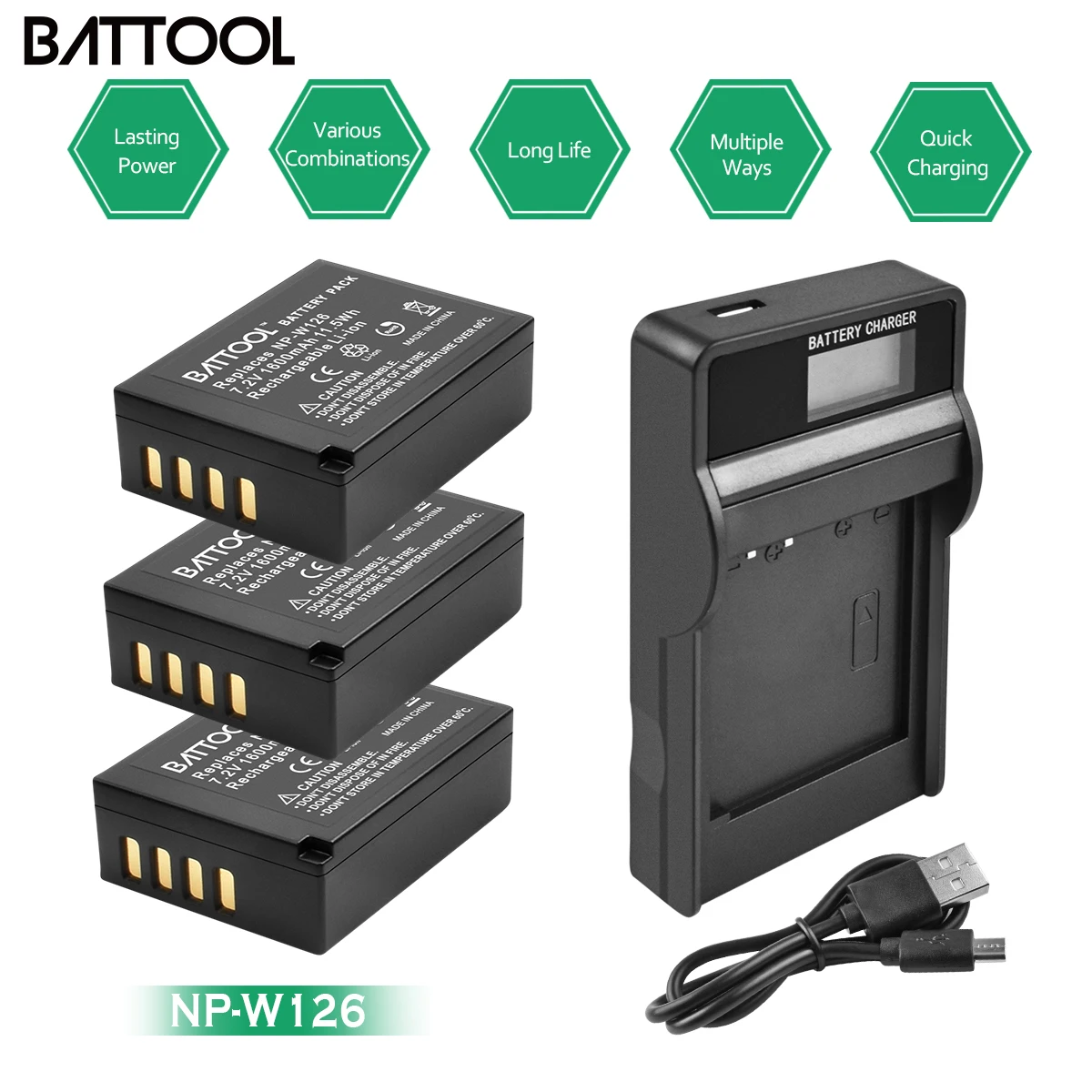 Батареи batcool 1400 мАч NP W126 NPW126 для Fujifilm Fuji X Pro1 XPro1 T1 XT1 HS30EXR HS33EXR X|Цифровые