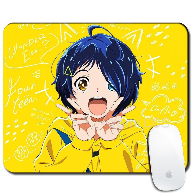 

Anime WONDER EGG PRIORITY Ohto Ai Rubber Mouse Pad 22X18cm Cosplay Gaming Mouse Pad Laptop Gamer Play Mats Rubber Anti-Slip