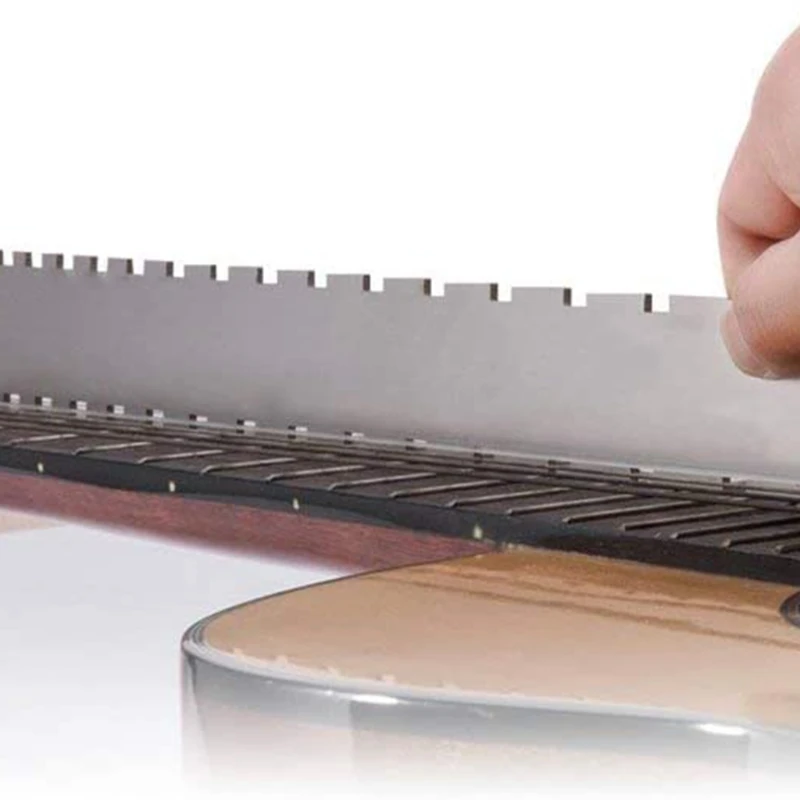 

Notched Straight-edge Guitar Lubricator Tool, String Action Ruler, String Height Suitable For Most Guitar Fingertips