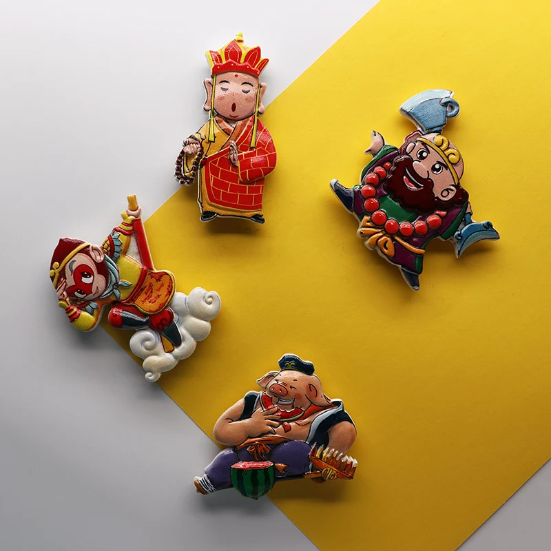 Китайский шедевр Путешествие на Запад ручная работа холодильник паста картина