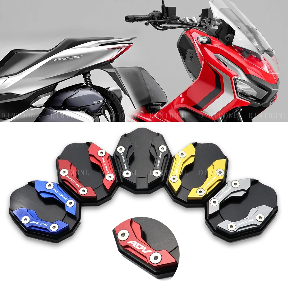 

Side Kickstand Extension Plate For HONDA PCX160 ADV150 PCX150 Motorcycle Stand Enlarger Foot Pad PCX 150 160 ADV 150 2021 2022