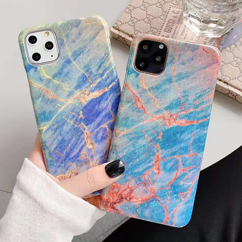 Чехол для телефона iPhone 6 6s 7 8 Plus художественный мраморный текстурный чехол 11 Pro X XS