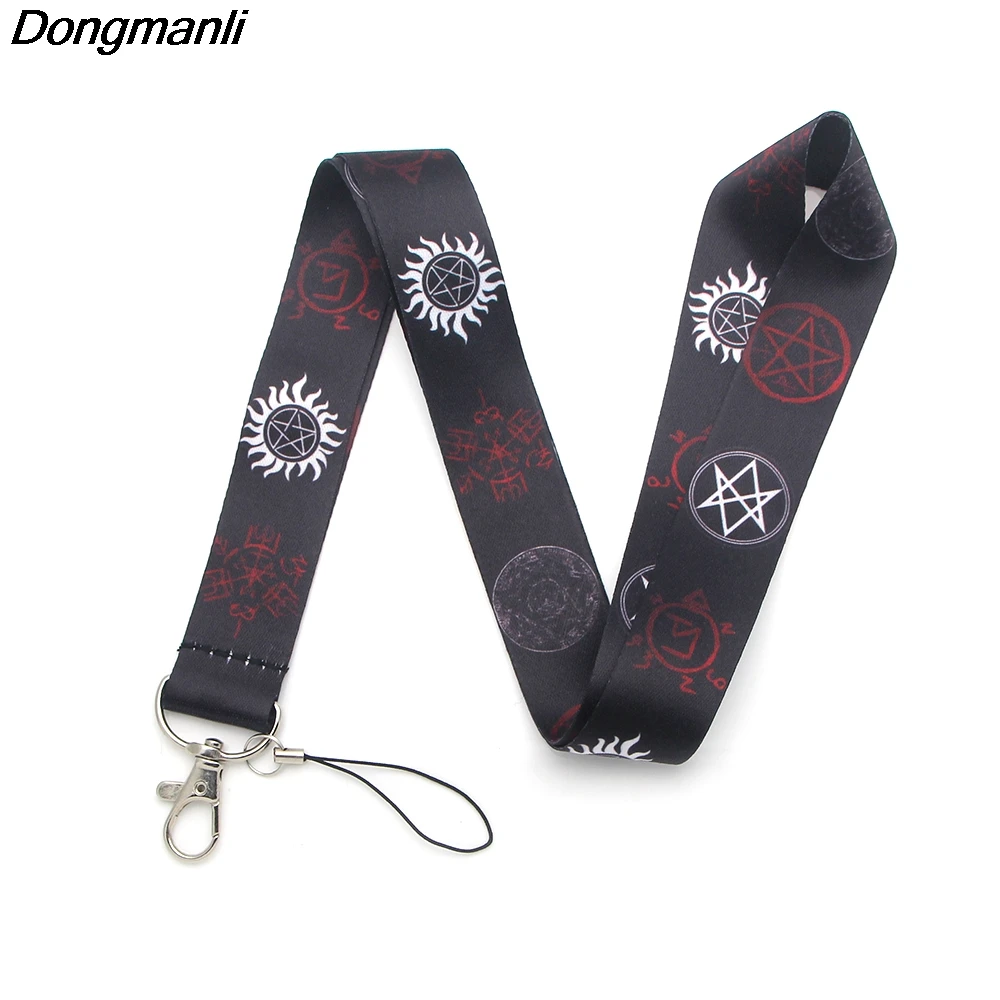 ZF610 1pcs TV Supernatural Keychain Tags Strap Neck Lanyards For Keys ID Card Gym Mobile Phone USB Badge Holder DIY Hang Rope | Украшения и