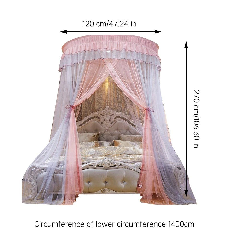 

Nordic Style Princess Lace Elgant Canopy Mosquito Net Kids Baby Bed Room Canopy Mosquito Net Curtain Bedding Dome Tent Insect