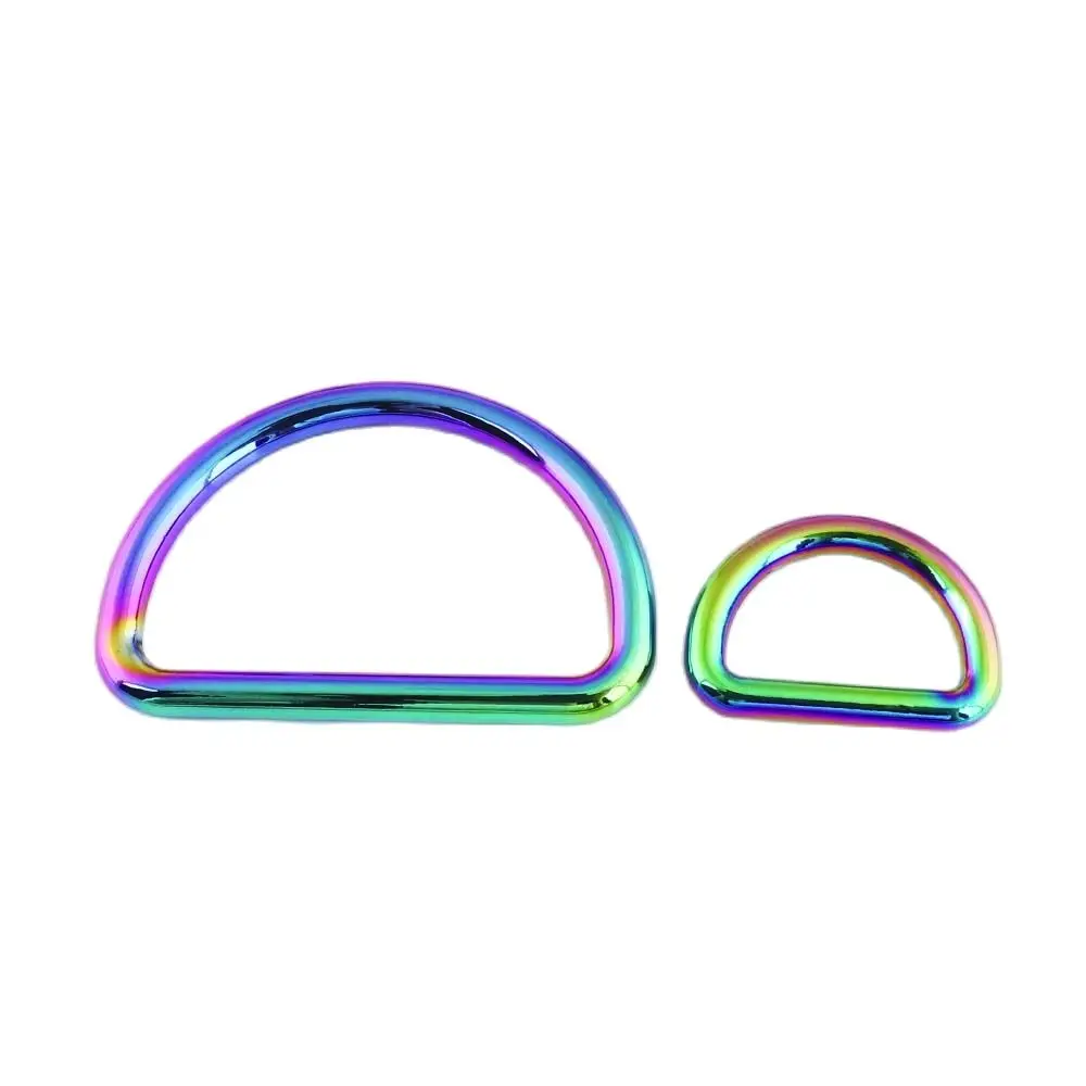 D Ring 20mm 40mm Metal Belts Buckle Rainbow Webbing Backpack Bag Shoes Parts LeatherCraft Strap Pet Collar Sewing Accessories