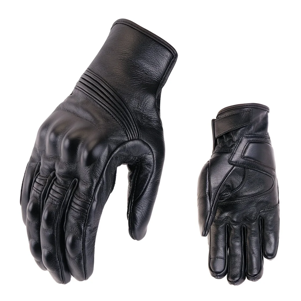 

Leather Motorcycle Gloves Sheepskin Glove Protective Gears Touch Function Motorbike Motocross Bike Racing cycling driving