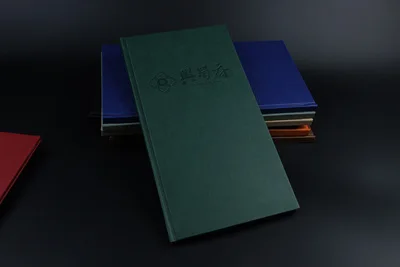 green 8P Папка для меню ресторана на заказ, маленькая MOQ папка меню для отеля - Цвет: green 8P