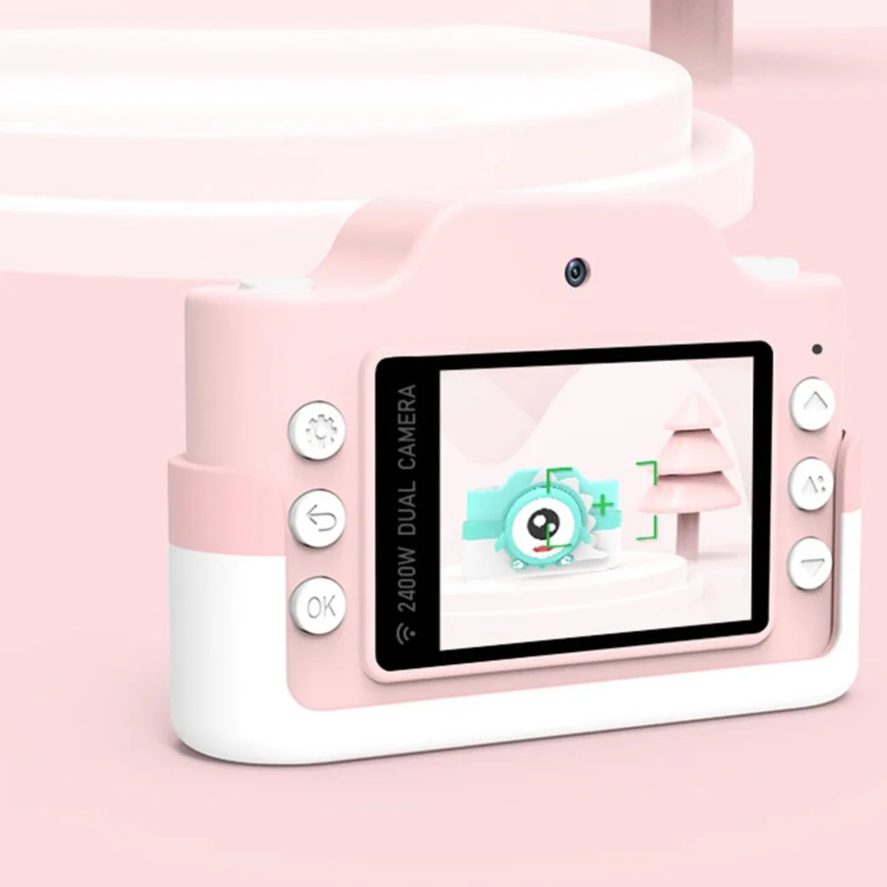 Мини Детская Wifi цифровая камера 24MP ips дисплей обучающая мультяшная детская игрушка для детей подарок на день рождения умная детская камера