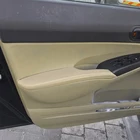 Мягкий кожаный подлокотник для двери автомобиля, бежевый цвет, для Honda Civic 8 поколения, седан 2006 - 2011