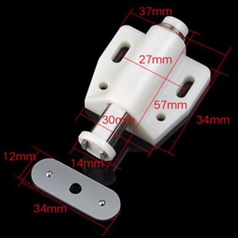 5Pcs/lot Magnetic Cabinet Catch Kitchen Door Stopper Drawer Latch Soft Close Push To Open Damper Buffers Furniture Hardware |