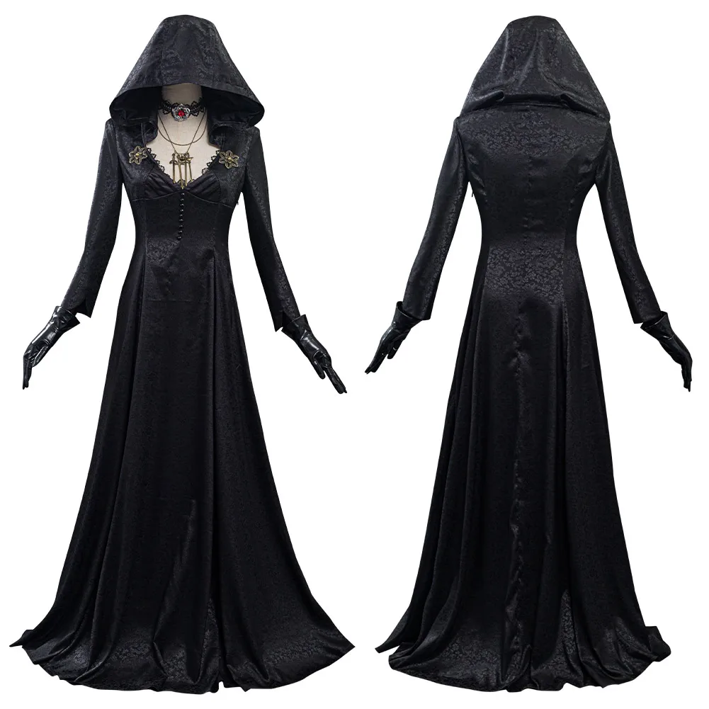 

Костюм для косплея злой деревни, женское платье вампира, наряды, карнавальный костюм на Хэллоуин