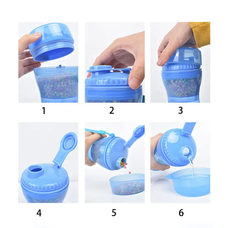 

2-in-1 Pet Water & Food Bottle Portable Outdoor Drinker for Dogs Cats Water Bottle Cup with Bowl Travel Water Free shipping