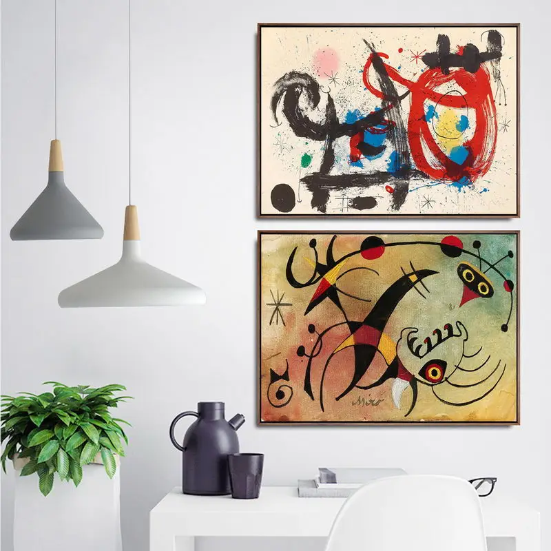 

Home Decoration Art Wall Pictures Fro Living Room Poster Print Canvas Paintings Spanish Joan Miro Abstract 3