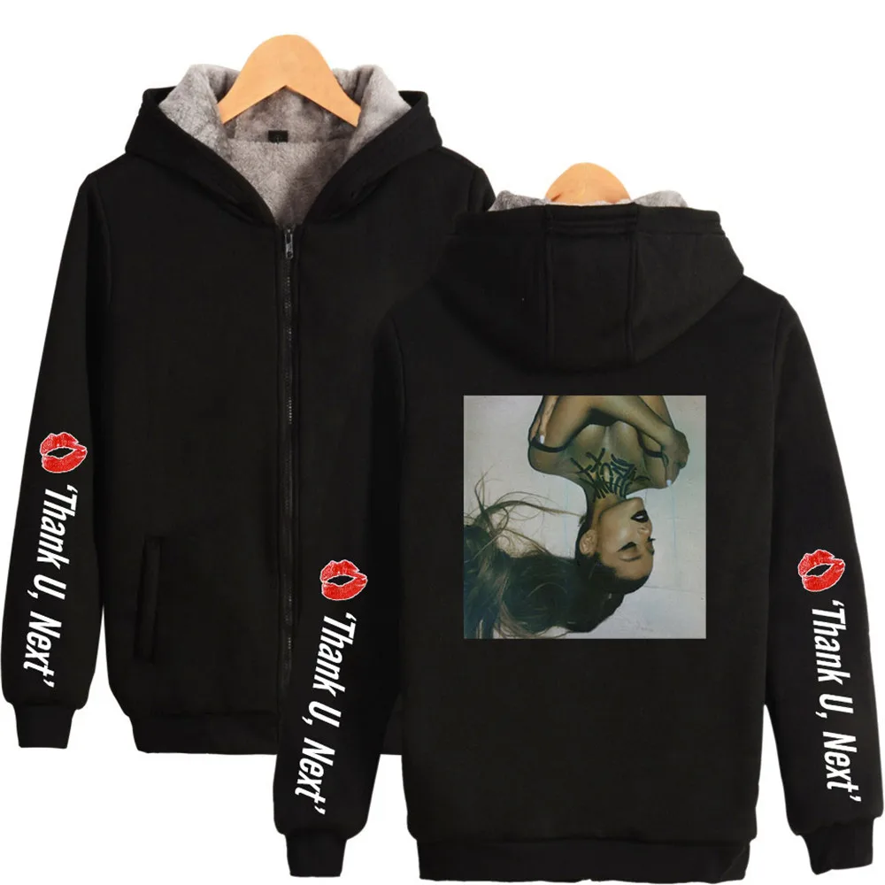 

Ariana Grande Zipper Jacket Hoodies Album Print Sweatshirts Men Women High Quality Hoodie Harajuku Autumn Winter Clothes