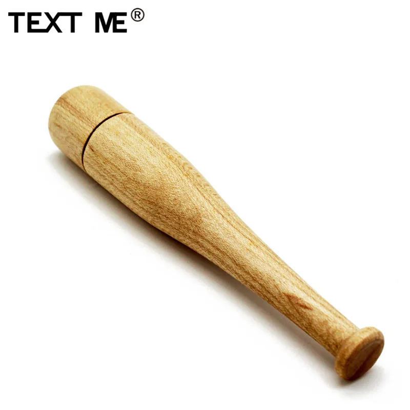 Usb флеш накопитель TEXT ME Wooden 64 ГБ 4 8 16 32 maple baseball bat usb2.0|USB флэш-накопители| |