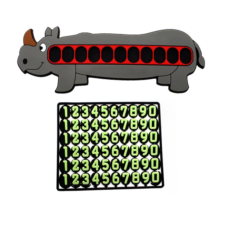 Временная парковочная карта трехмерный конический цифровой движущийся номер